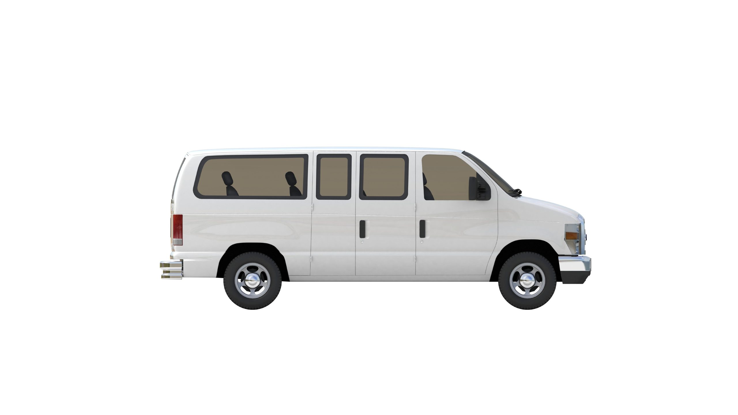 Van mockup isolated concept, Truck mock up